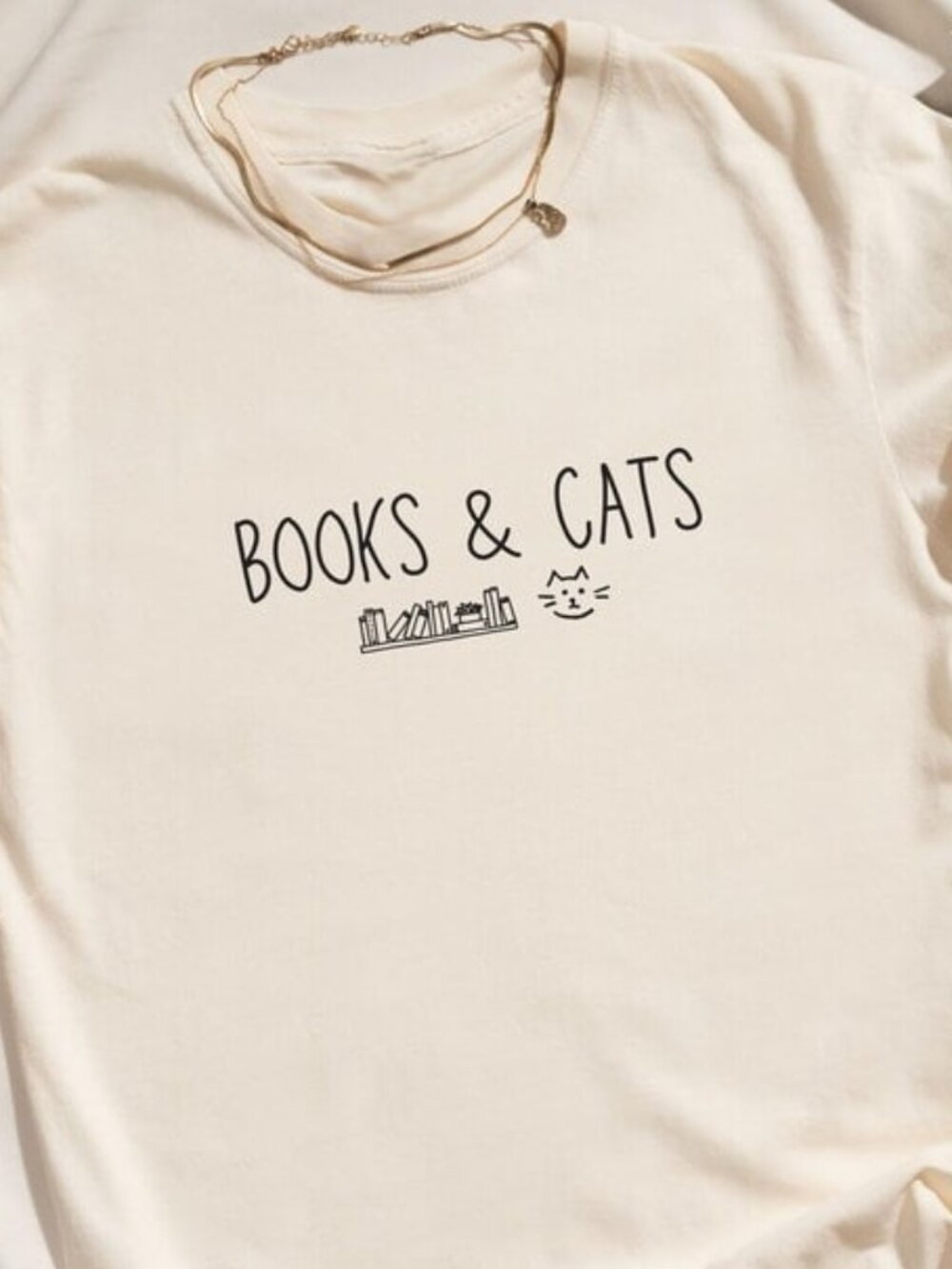Graphic Book And Cat Shirt, Book Lover Gift, Cat Lover Gift Shirt